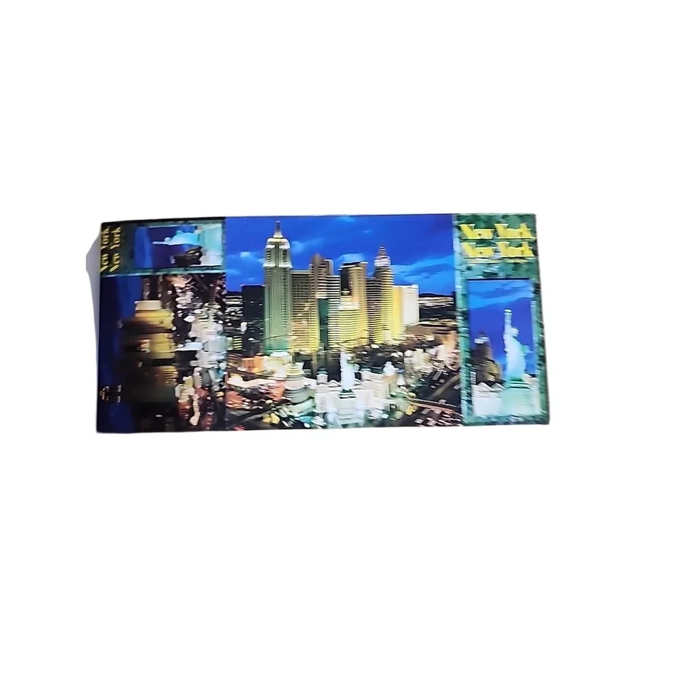 Las Vegas New York‎ Postcard Book Bonus 40 Views City Skyline Souvenir